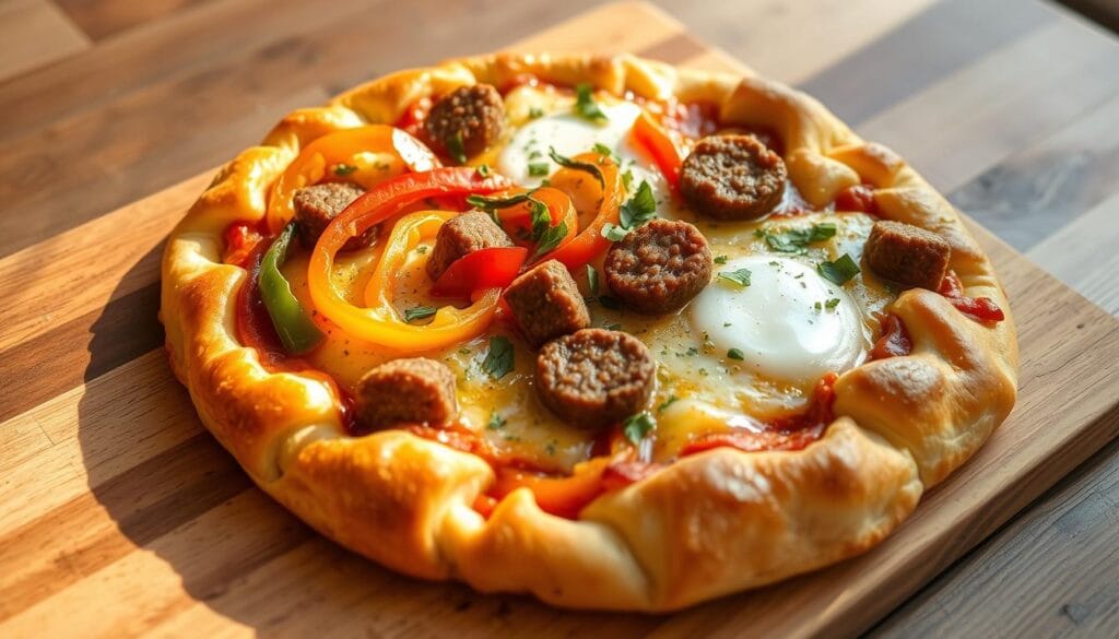 crescent roll breakfast pizza crescent roll breakfast pizza